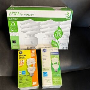 TCP and GE Energy Smart Light Bulbs- lot of 5 bulbs total